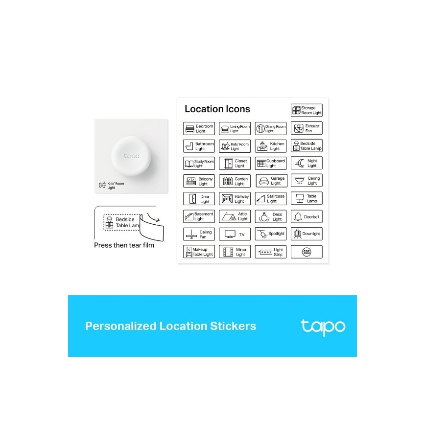 TP-Link - Έξυπνος ρυθμιστής φωτεινότητας αφής 1xCR2032