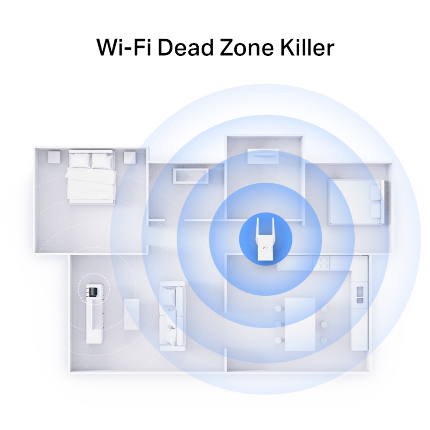 TP-Link - Διπλής ζώνης επαναλήπτης Wi‑Fi 6 RE705X