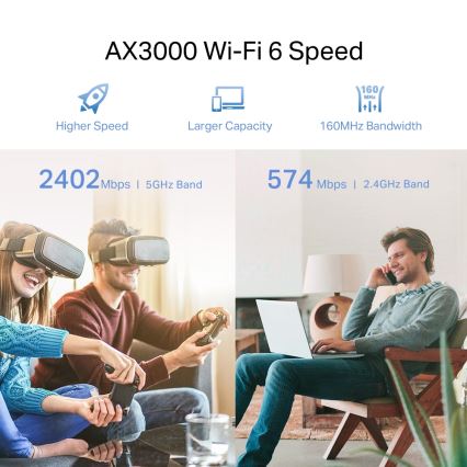 TP-Link - Διπλής ζώνης επαναλήπτης Wi‑Fi 6 RE705X