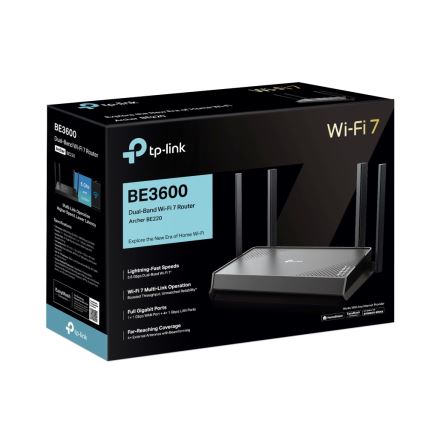TP-Link - Διπλής ζώνης δρομολογητής Wi‑Fi 7 Archer BE220