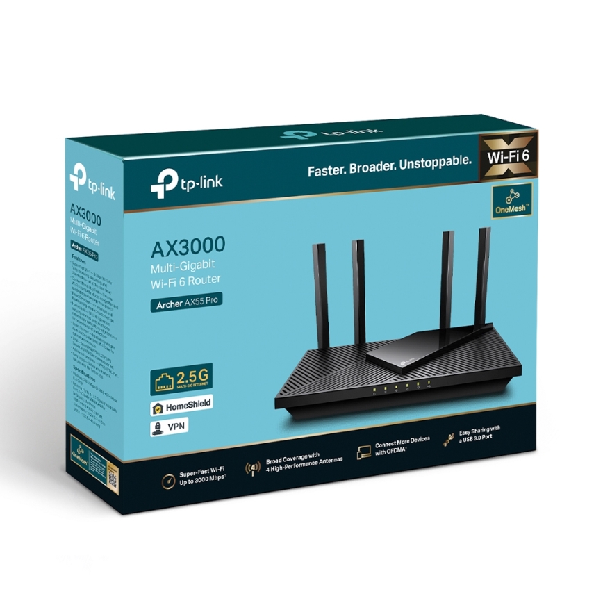TP-Link - Δρομολογητής Wi‑Fi 6 Multi‑Gigabit