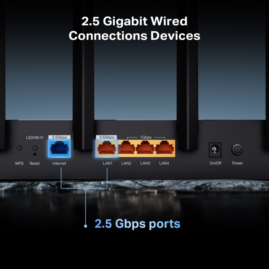 TP-Link - Δρομολογητής Wi‑Fi 7 διπλής ζώνης Archer BE400