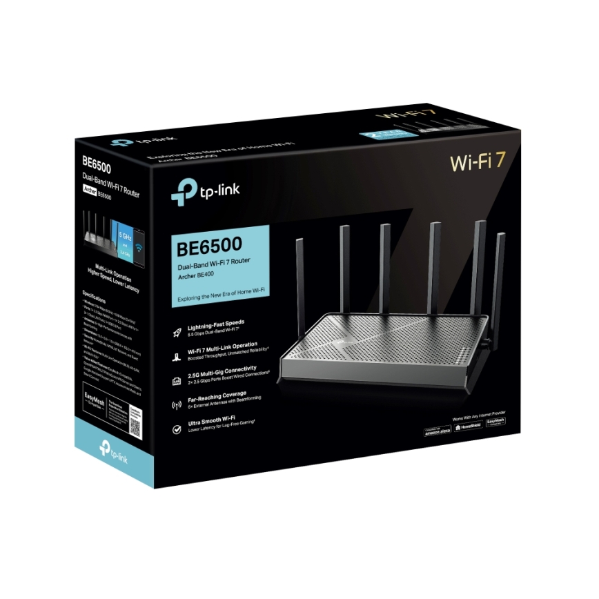 TP-Link - Δρομολογητής Wi‑Fi 7 διπλής ζώνης Archer BE400
