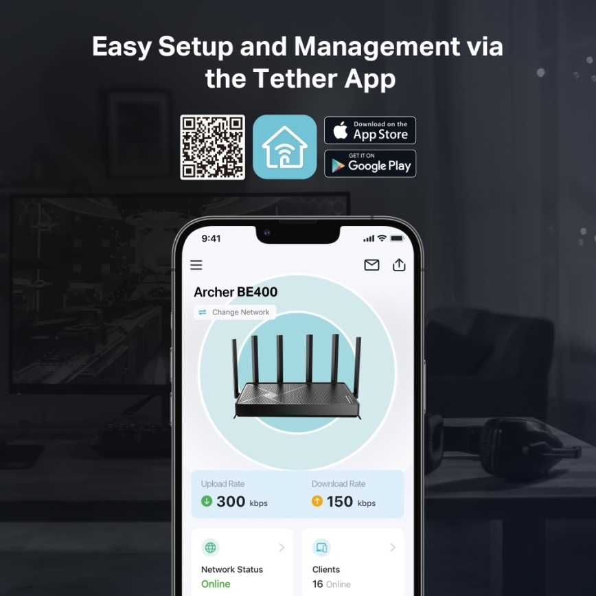 TP-Link - Δρομολογητής Wi‑Fi 7 διπλής ζώνης