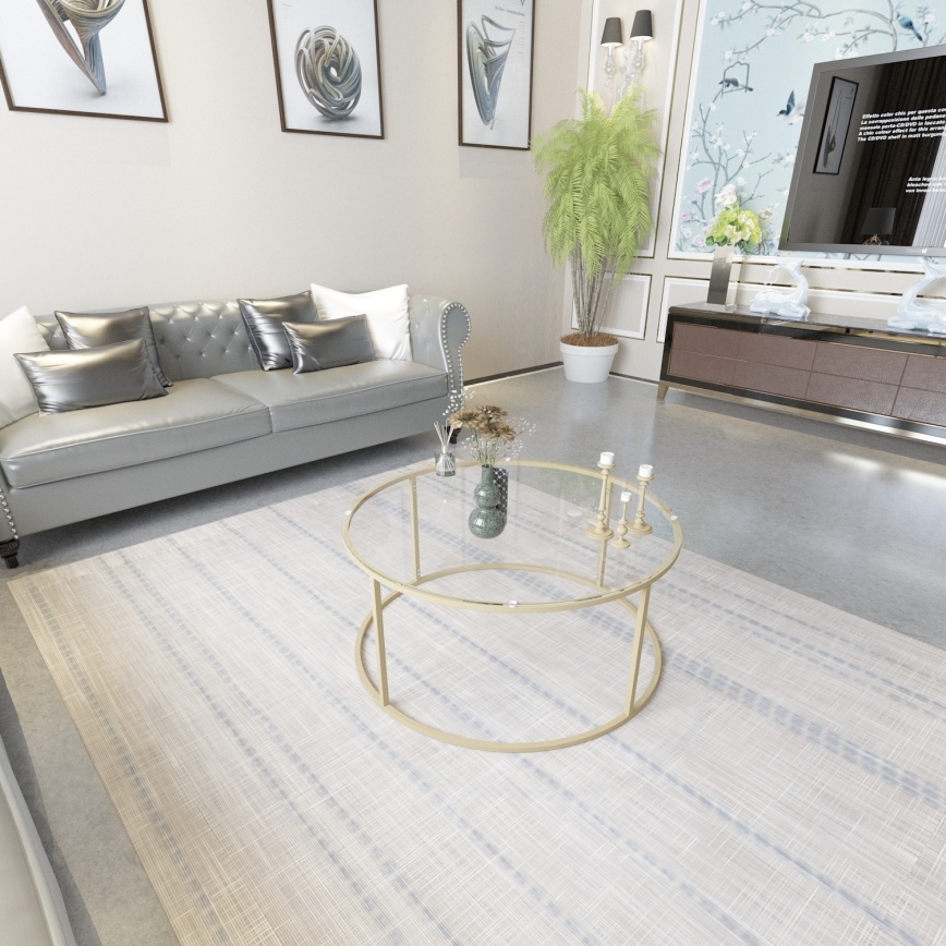 Τραπεζάκι σαλονιού BERLIN 80x45 εκ. χρυσό/διάφανο