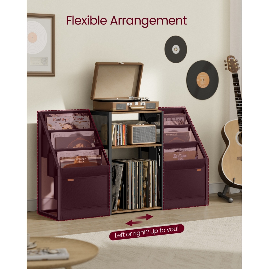 Τραπεζάκι LUVOR 81x30 εκ. καφέ/μαύρο