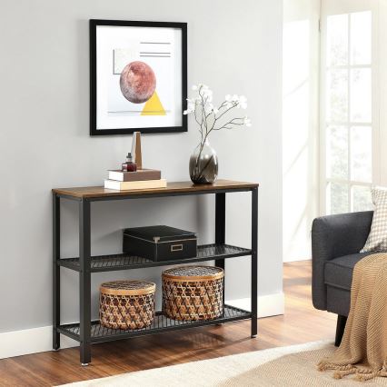 Τραπεζάκι LUVOR καφέ/μαύρο