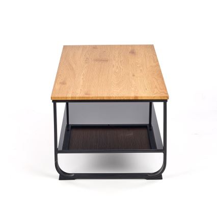 Τραπεζάκι σαλονιού ARTIGA 45x105 cm μαύρο/μπεζ