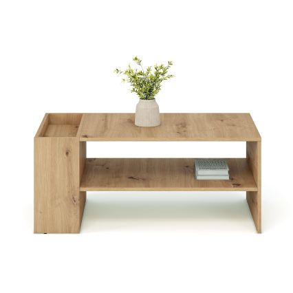 Τραπεζάκι σαλονιού BELA 100x42 cm, απόχρωση βελανιδιάς Artisan