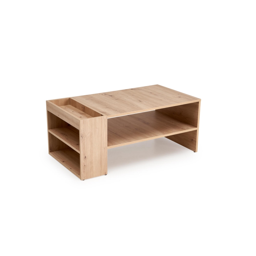 Τραπεζάκι σαλονιού BELA 100x42 cm, απόχρωση βελανιδιάς Artisan
