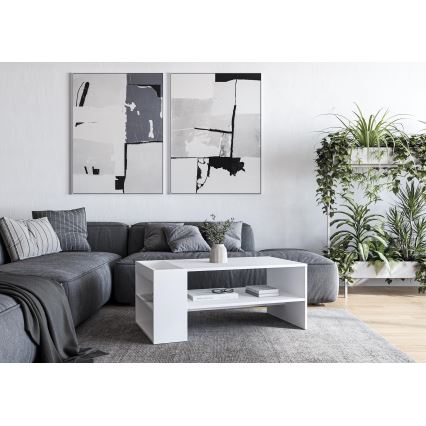 Τραπεζάκι σαλονιού BELA 100x42 cm λευκό