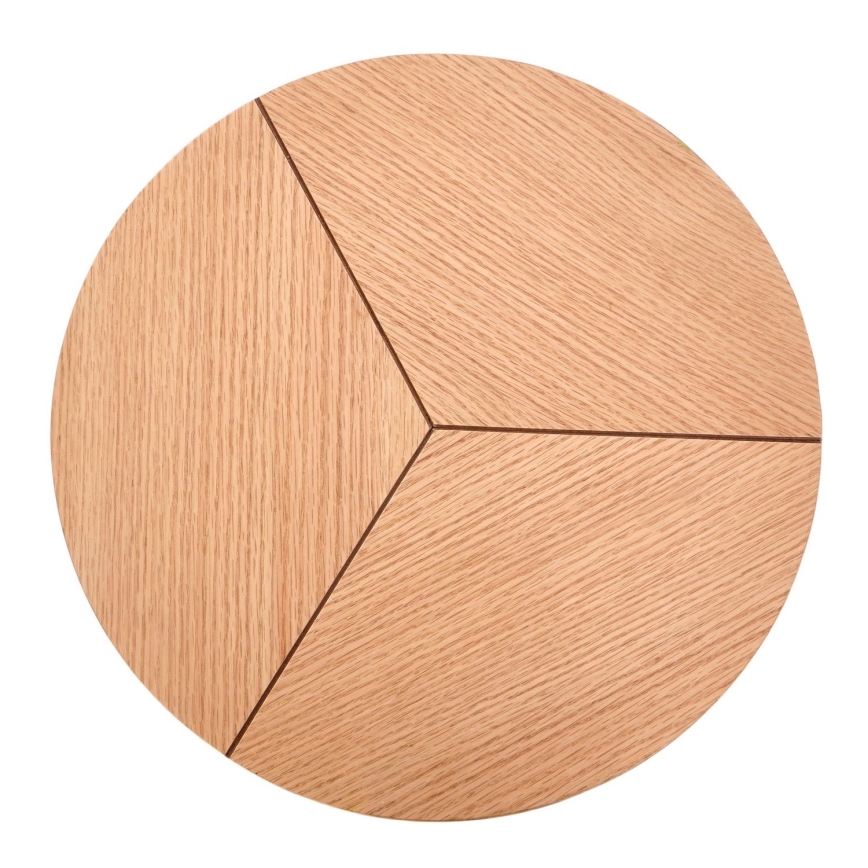 Τραπεζάκι σαλονιού CARIDA 49x45 cm μαύρο/δρυς