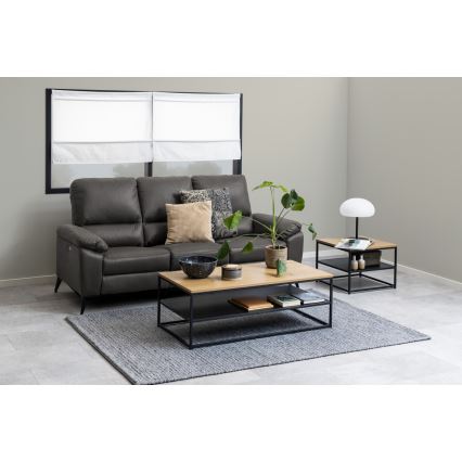 Τραπεζάκι σαλονιού CORA δρυς/μαύρο