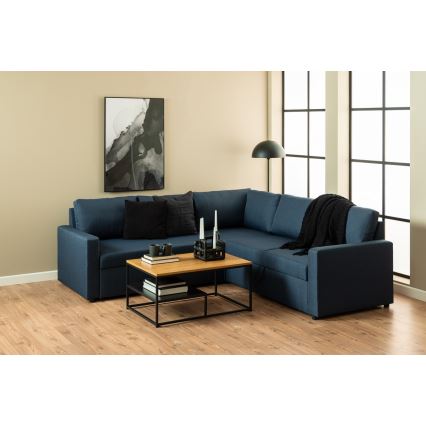 Τραπεζάκι σαλονιού CORA δρυς/μαύρο