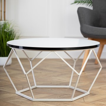 Τραπεζάκι σαλονιού DIAMOND 40x70 cm μαύρο/λευκό