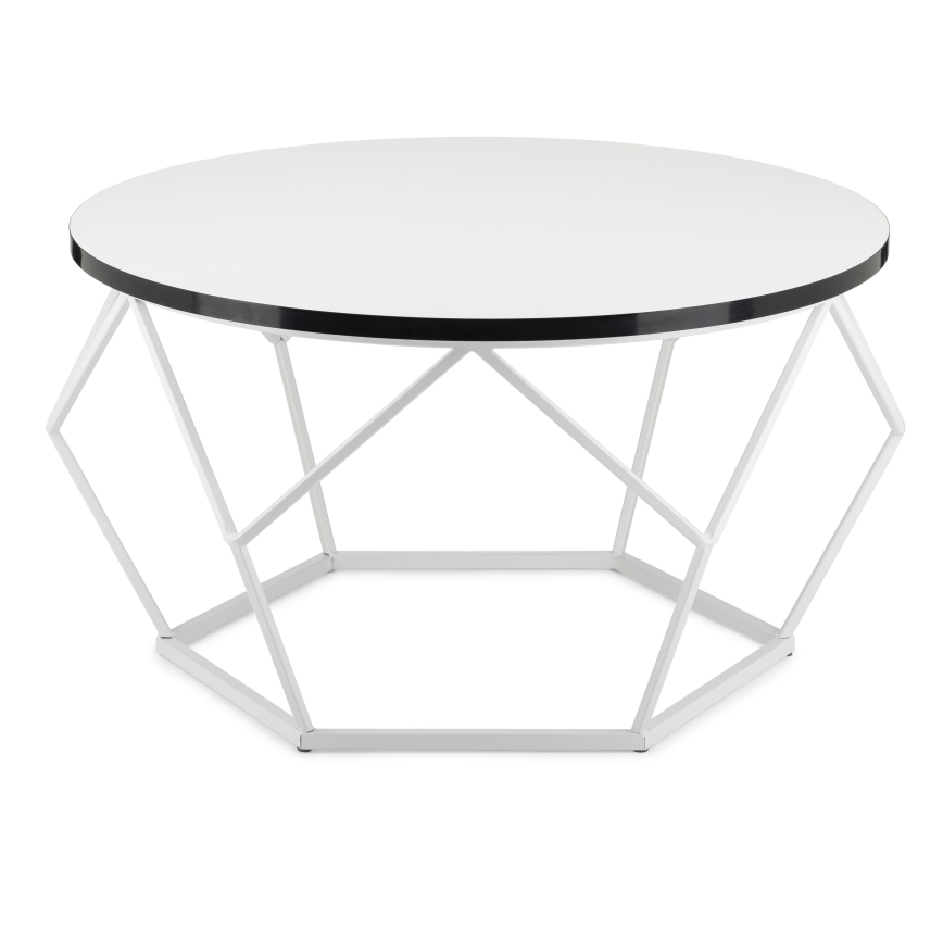 Τραπεζάκι σαλονιού DIAMOND 40x70 cm μαύρο/λευκό