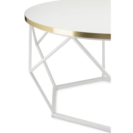 Τραπεζάκι σαλονιού DIAMOND 40x70 cm χρυσό/λευκό