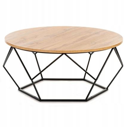 Τραπεζάκι σαλονιού DIAMOND 40x90 cm μαύρο/καφέ