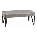 Τραπεζάκι σαλονιού EMILY 42x110 cm τσιμέντο