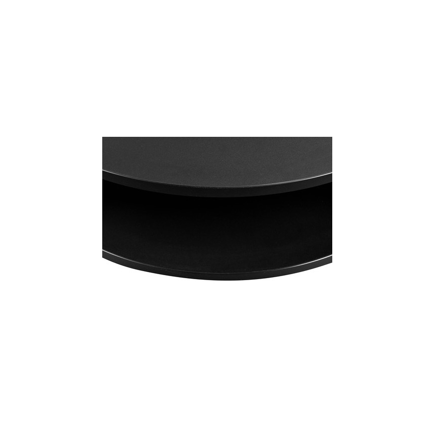 Τραπεζάκι σαλονιού FIKOLI 40x75 cm μαύρο/χρυσό δρυς