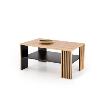Τραπεζάκι σαλονιού FORMA 110x65 cm καφέ/μαύρο