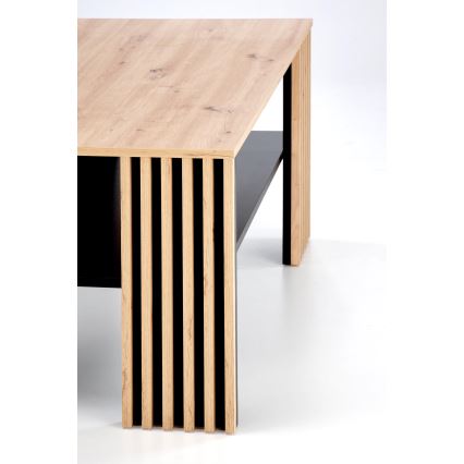 Τραπεζάκι σαλονιού FORMA 110x65 cm καφέ/μαύρο