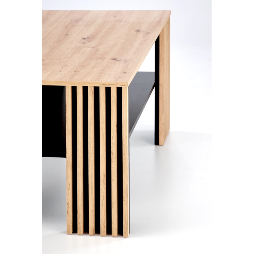 Τραπεζάκι σαλονιού FORMA 110x65 cm καφέ/μαύρο