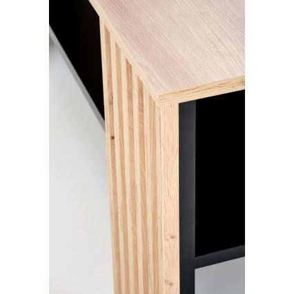 Τραπεζάκι σαλονιού FORMA 110x65 cm καφέ/μαύρο