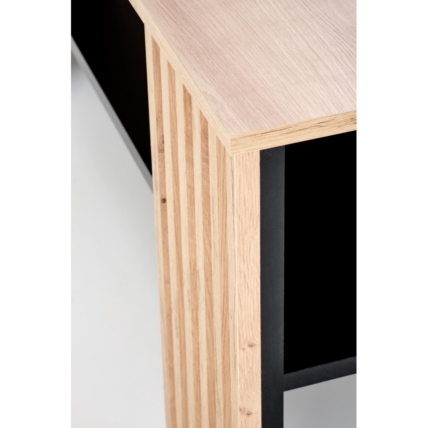 Τραπεζάκι σαλονιού FORMA 110x65 cm καφέ/μαύρο