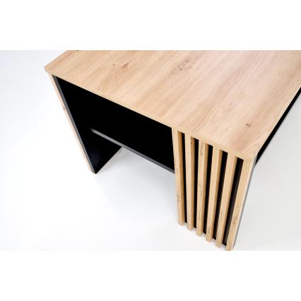 Τραπεζάκι σαλονιού FORMA 110x65 cm καφέ/μαύρο