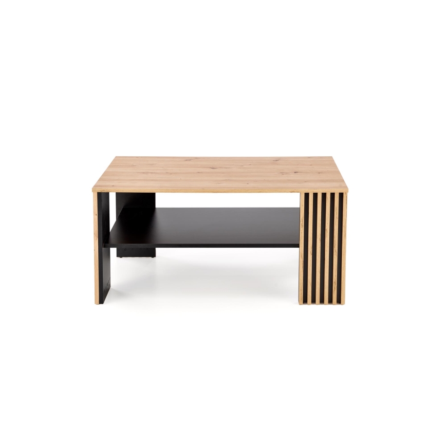 Τραπεζάκι σαλονιού FORMA 110x65 cm καφέ/μαύρο