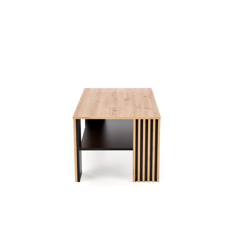 Τραπεζάκι σαλονιού FORMA 110x65 cm καφέ/μαύρο