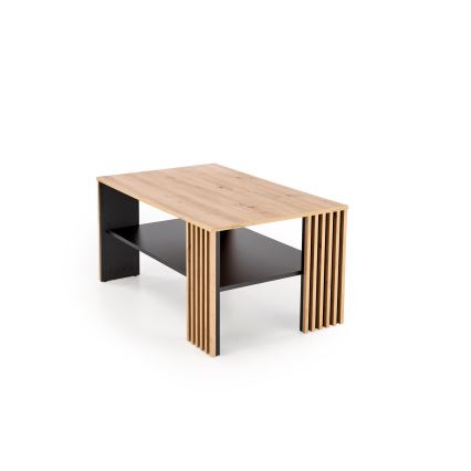 Τραπεζάκι σαλονιού FORMA 110x65 cm καφέ/μαύρο