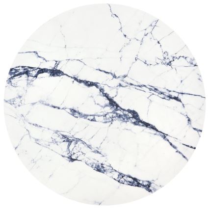 Τραπεζάκι σαλονιού HARISSA 41x42 cm χρυσό/λευκό διακόσμηση μάρμαρο