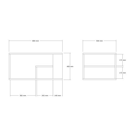 Τραπεζάκι σαλονιού JELIO — μαρμάρινο ντεκόρ, μπεζ