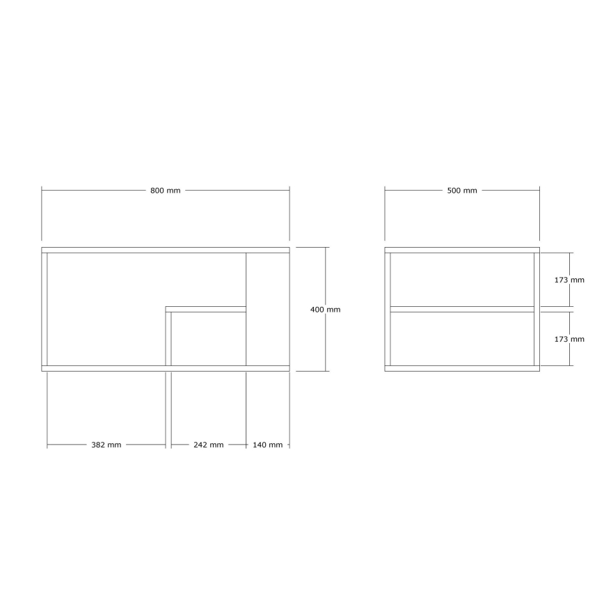 Τραπεζάκι σαλονιού JELIO — μαρμάρινο ντεκόρ, μπεζ