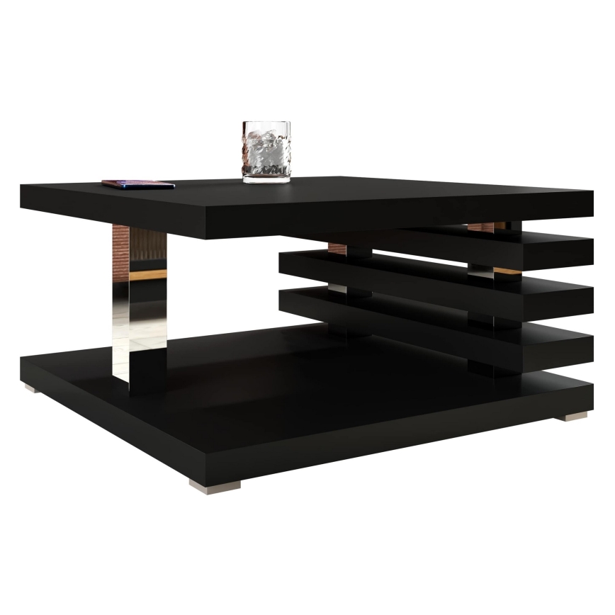 Τραπεζάκι σαλονιού KYOTO 31x60 cm ματ μαύρο