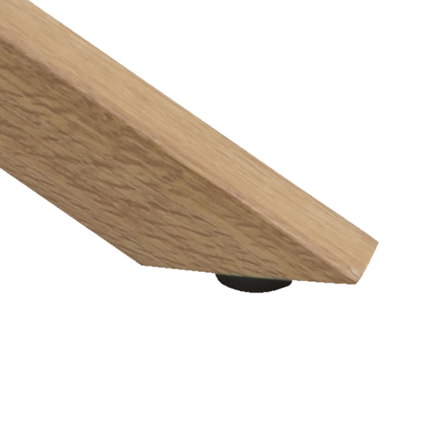 Τραπεζάκι σαλονιού LUCA 82 cm διάφανο/δρυς