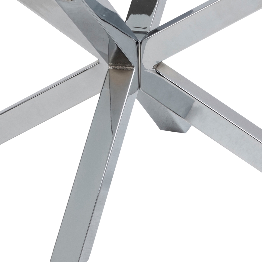 Τραπεζάκι σαλονιού LUCA 82 εκ. διαφανές/ασημί