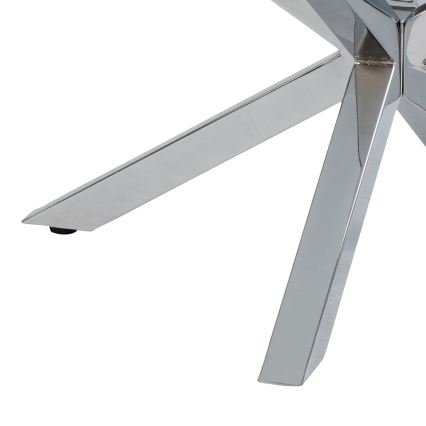 Τραπεζάκι σαλονιού LUCA 82 εκ. διαφανές/ασημί