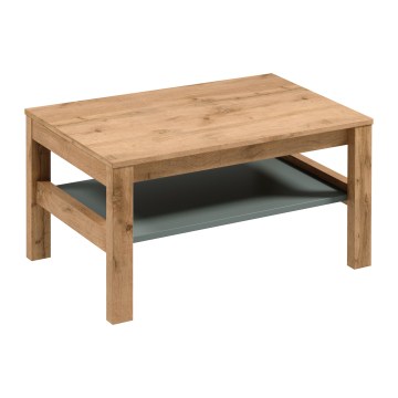 Τραπεζάκι σαλονιού MENTA 90x45 cm δρυς Wotan/πράσινο
