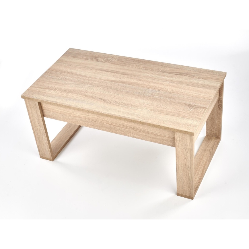 Τραπεζάκι σαλονιού with drawers NEA 52x110 cm μπεζ/δρυς sonoma