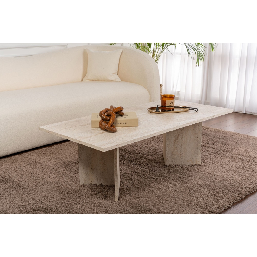 Τραπεζάκι σαλονιού NEL 119x60 cm μπεζ