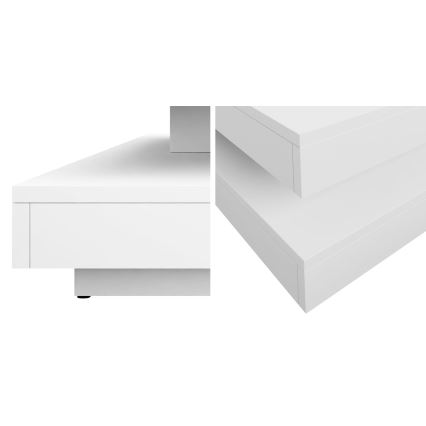 Τραπεζάκι σαλονιού NENANI 34x70 cm λευκό