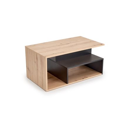 Τραπεζάκι σαλονιού NOTE 90x51 εκ. μαύρο/δρυς artisan
