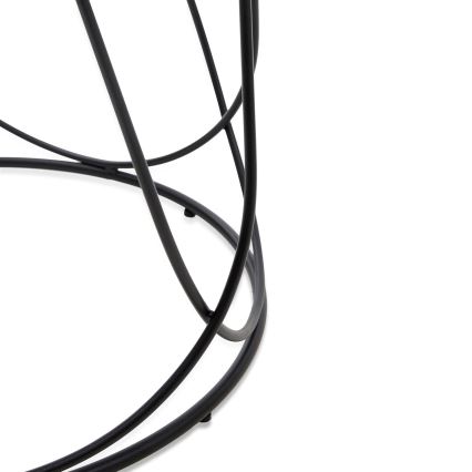 Τραπεζάκι σαλονιού NUBIRA 41x60 cm μαύρο/διακόσμηση μάρμαρο