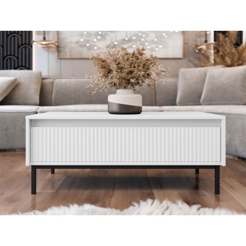 Τραπεζάκι σαλονιού OZMI 40x100 cm λευκό