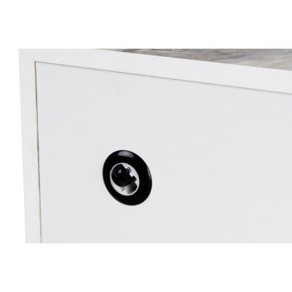 Τραπεζάκι σαλονιού PRIZMA 35x90 cm σε μαρμάρινο ντεκόρ