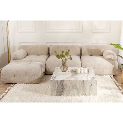 Τραπεζάκι σαλονιού PRIZMA 90x90 cm, μάρμαρο