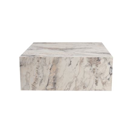 Τραπεζάκι σαλονιού PRIZMA 90x90 cm, μάρμαρο